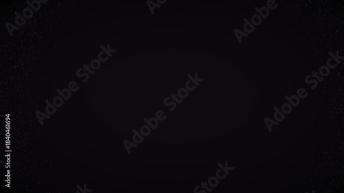 Elegant black background with subtle, expanding white dot animation