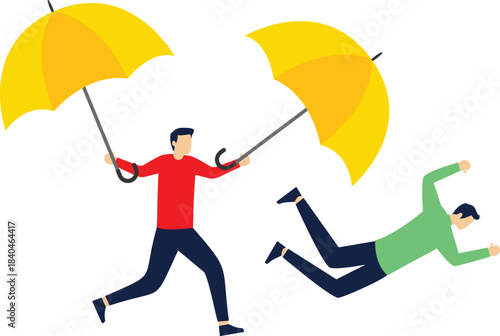 Social media illustration, business concept, web design

