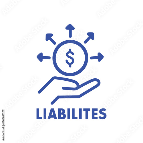 Financial Liabilities, Debt Management, and Investment Risk Icon