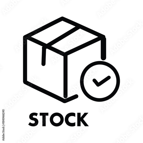 Product Stock, Inventory Management, and Quality Check Icon