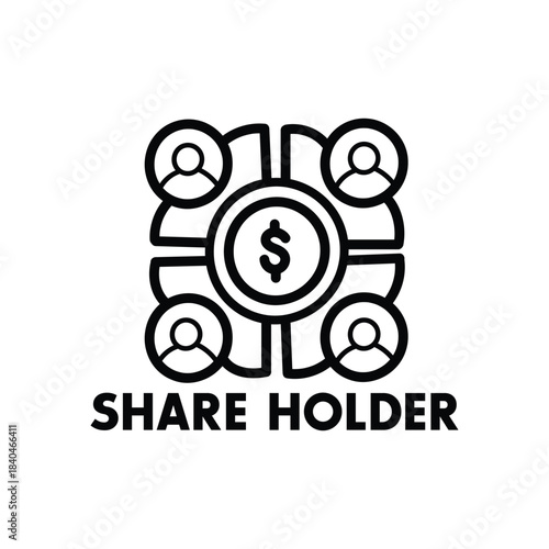 Shareholder Investment and Collaborative Business Funding Icon