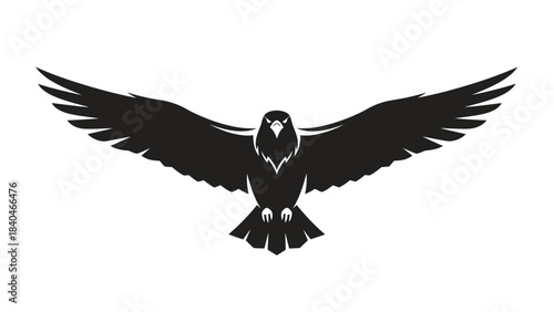Stunning collection of aggressive black eagle silhouettes perfect for powerful logo design and heraldry projects