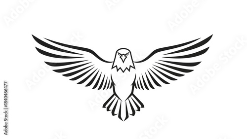 Stunning collection of aggressive black eagle silhouettes perfect for powerful logo design and heraldry projects