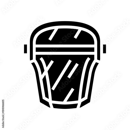 splash proof face mask glyph icon vector illustration