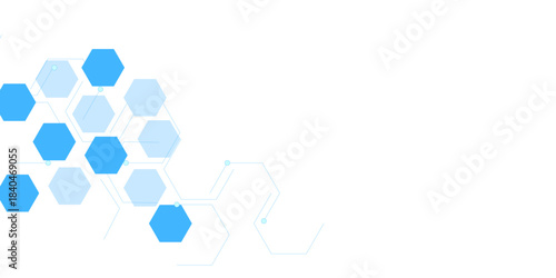  Abstract geometric blue texture technology background blue hexagon 3D background texture.