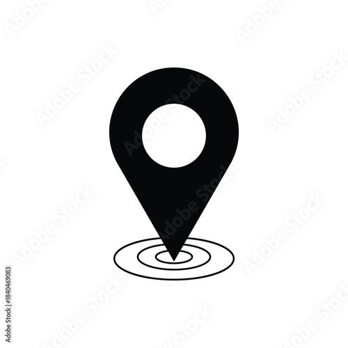 map pin   logo icon illustration flat