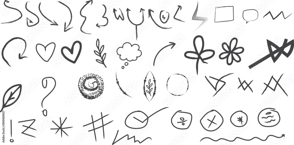 Fototapeta premium hand drawn vector illustration White background