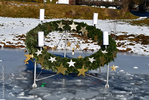 Weihnachtsdekoration in Seefeld in Tirol