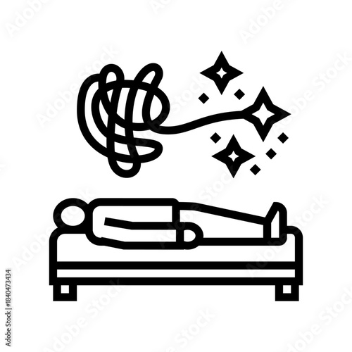 man therapy line icon vector illustration