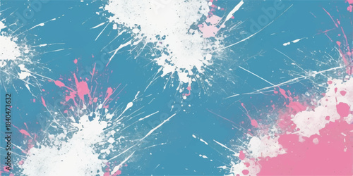 Abstract grunge design texture with blue watercolor splash ink pattern
