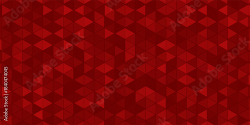 Red triangles - seamless geometric background. Vector illustration, fully editable, you can change form and color