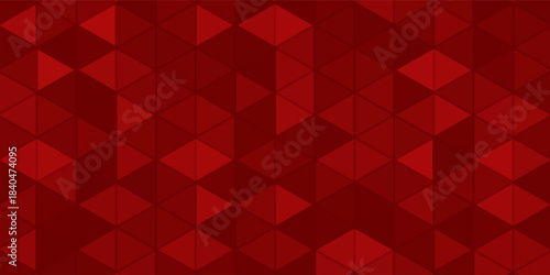 Red triangles - seamless geometric background. Vector illustration, fully editable, you can change form and color