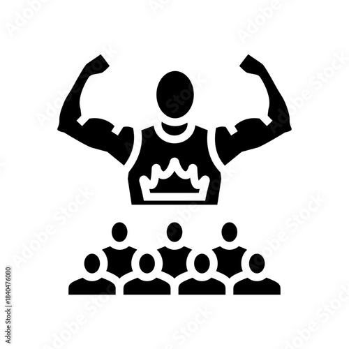 patriarchy glyph icon vector illustration