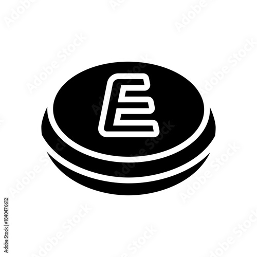 estrogen supplement capsule glyph icon vector illustration