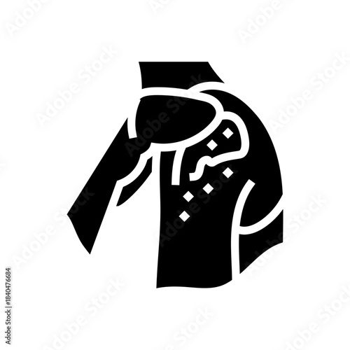 hormone cream application glyph icon vector illustration