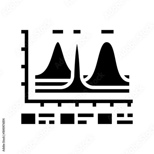 patient tracking hormone doses glyph icon vector illustration