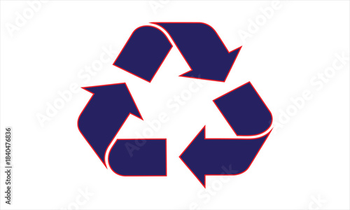Recycling Symbol, Environmental Awareness, Graphic Design, Clean Background, Minimalist Approach, Educational Concept