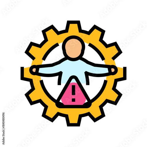 birth defects color icon vector illustration