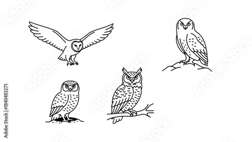 Minimalist black and white illustration showing a guitar neck with a wrench and string roll, representing instrument repair, beside two blank rectangular boxes.