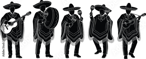 Collection of Man Working with Shovel Stick Figures Vector Illustration, Construction or Mining Worker Icons for Labor, Digging, Heavy Work, and Manual Effort Content Design.