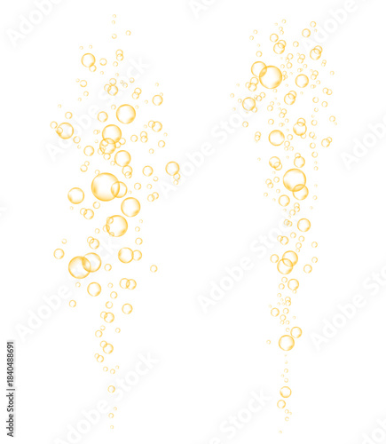 Effervescent drink, realistic soda.