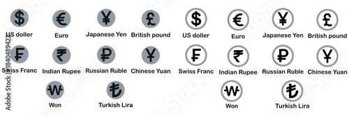Dollar and euro financial icon illustration, showing online payment symbols, digital wallet graphics, currency signs, and earnings coin visuals, suitable for banking, finance, and economic design