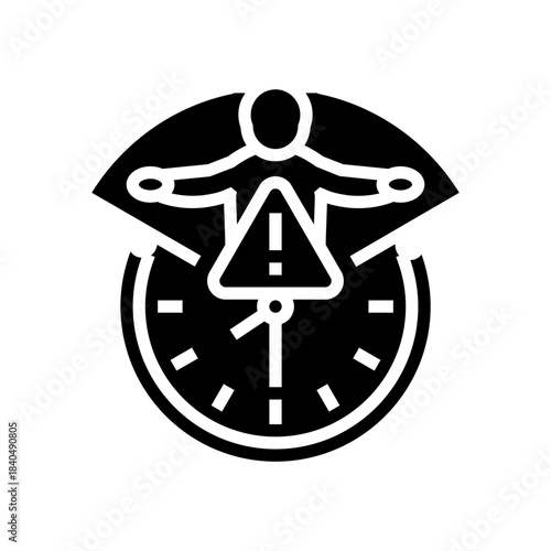 premature birth glyph icon vector illustration