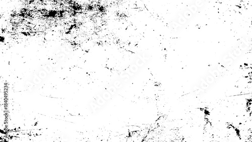 Grungy black and white texture with distressed grain and scratched overlay Vector, illustration