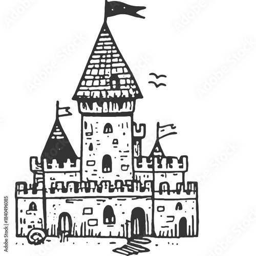 In the Name of the Eternal Homeland Vintage Illustration Vector