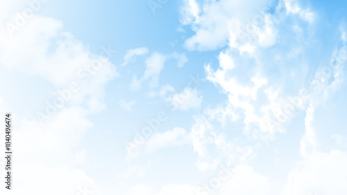Sky clear gradient background, Vector abstract nature of Summer blue sky ,Illustration spring landscape with light blue background.