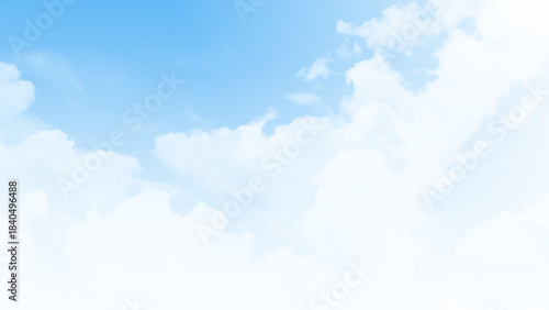 Sky clear gradient background, Vector abstract nature of Summer blue sky ,Illustration spring landscape with light blue background.