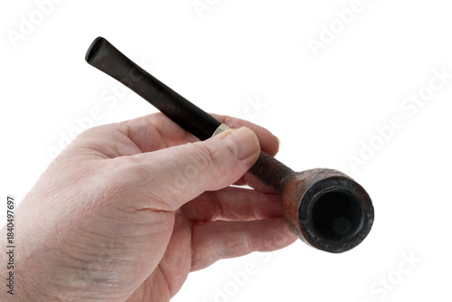 vintage briar bowl wooden tobacco smoking pipe