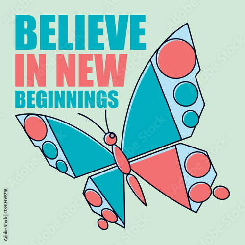 Believe In New Beginnings: Motivational T-Shirt Design Collection