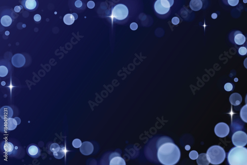 Vector bokeh lights effect isolated on bdark background. Soft blured bokeh and lights