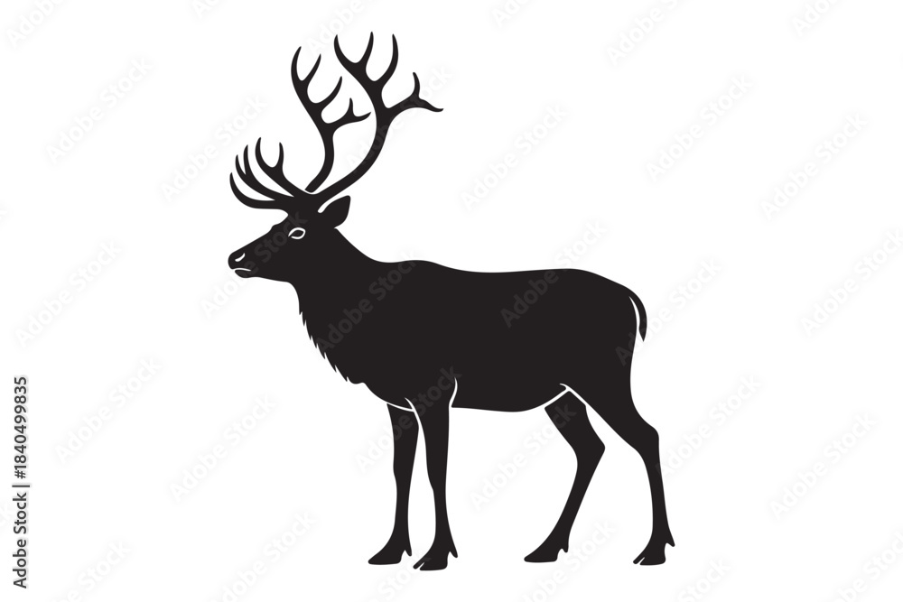 Fototapeta premium deer silhouette vector