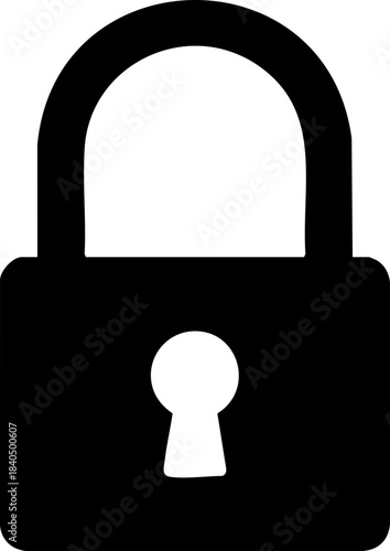 secure lock padlock icon for privacy, access, and protection