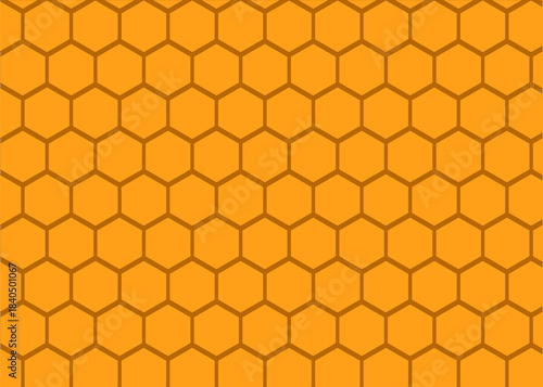 honeycomb seamless pattern yellow color repeatable groovy texture