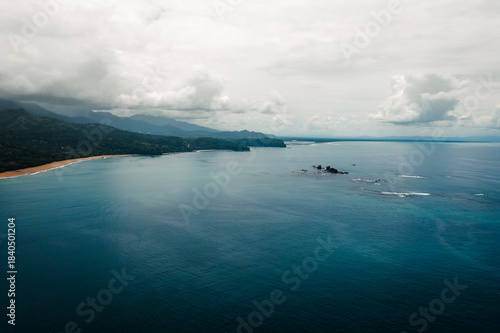 Drone Coastal View of Uvita Beach and Pacific Ocean in Costa Rica