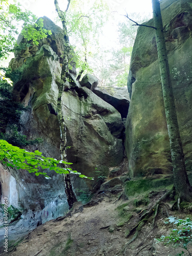 Diabli Kamień w Szczyrzycu to imponujący pomnik przyrody nieożywionej, kolosalna skała piaskowcowa będąca ostańcem, o której krążą legendy, że upuścił ją diabeł.