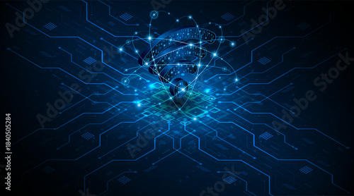 Abstract wifi symbol. Concept of communication technology, internet signal or wireless connection.	