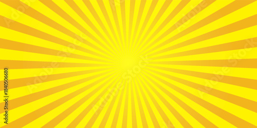 orange sun rays background design template