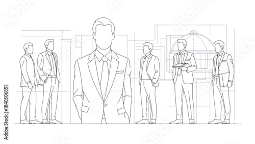 Urban Life in a 24-Hour City: An auto cad drawing of People and Transport.