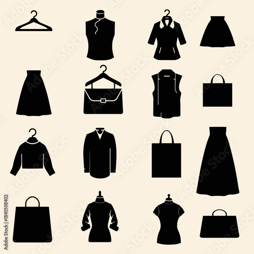Online Fashion Store Icons
