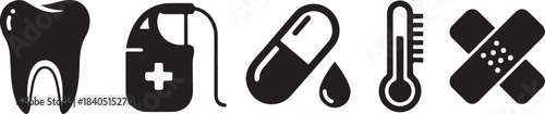 Medical and healthcare symbols and icons