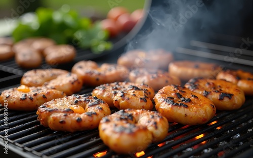 Delicious Food Preparation on the Grill. High quality