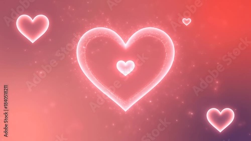 Red hearts pattern for Valentine's Day celebration wallpaper