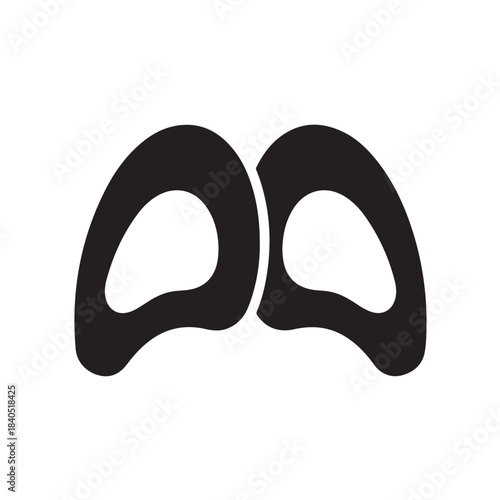 Lungs era impulsyokkenrust Page black silhouette illustration for anatomy healthcare Page Page