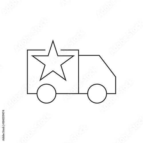 Five Star Premium Transport Service Icon