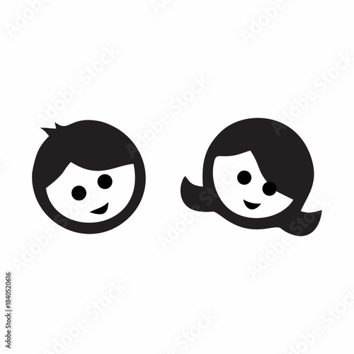 single icon with Christmas and New Year theme