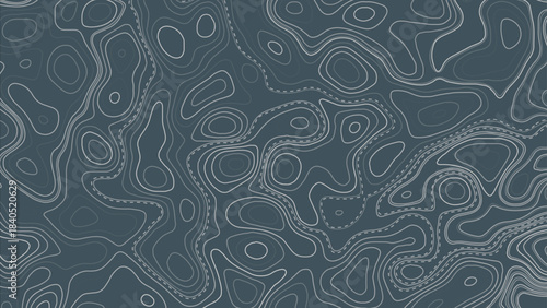 Topographic contour map. This detailed illustration of topography lines repeats seamlessly and the vector